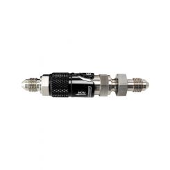 Aeroflow Quick Relase -4 Epdm Seal Black/Silver Alloy Bulk Head