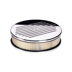 Billet Specialties Ribbed A/Cleaner Round 10X3 Polished