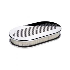 Billet Specialties Milled A/Cleaner Large Oval Ca Polished 15Lx8-1/2Wx3