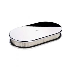 Billet Specialties Plain Large Oval Air Cleaner Single - Polished Bille