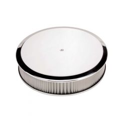 Billet Specialties Plain A/Cleaner Round 14X3 Polished Recessed