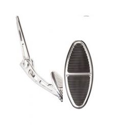 Billet Specialties Billet Gas Pedal Ovalshape Blk Universal Mount