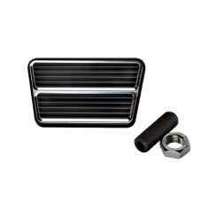 Billet Specialties Billet Brake Pad Rectangle Blk Universal Mount