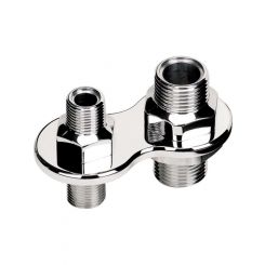 Billet Specialties Billet Bulkheads A/C 2 Port -10 / -6 Screw On