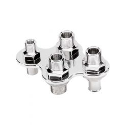 Billet Specialties Billet Bulkheads Heater 4 Port Push-On Hoses/Ac Scre