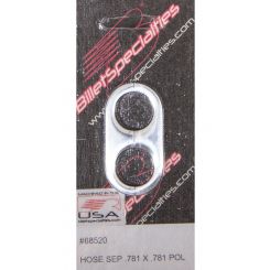 Billet Specialties Hose Seperators, .781 X .781 Billet Alum-Sold Indivi