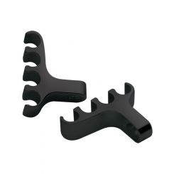 Billet Specialties Lead Separators, 4-Wire Blk Pr Billet, Valve Cover M
