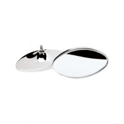 Billet Specialties Int/Ext Mirror Heads Oval Oval 2-5/16 X 4 Less Mount