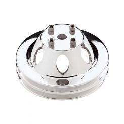 Billet Specialties Sb/Bbc Water Pump Pulley Doubl E Billet, Long Pump