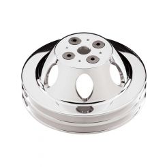 Billet Specialties Water Pump Pulley Bbc Short 2 Groove Polished