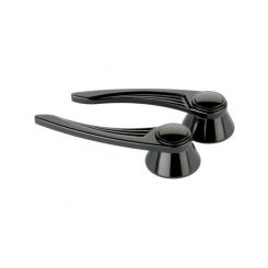 Billet Specialties Ball Milled Door Handles Gm/Fo Black 49Up 1/2 Rou
