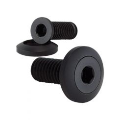 Billet Specialties Stainless Pro Bolts Black (Pr) 5/16-18 X 1" 1" Wa