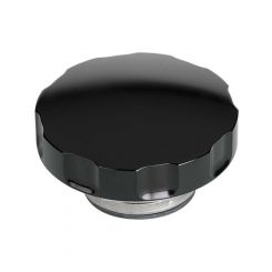 Billet Specialties Billet Radiator Cap Notchgrip Black 16Lb Plain