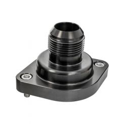 Billet Specialties Thermostat Housing Ls -16An Black Straight Up Bil