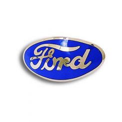 Bob Drake 32 Ford Grille Ornament Emblem Blue -Ea Suit Bullnose
