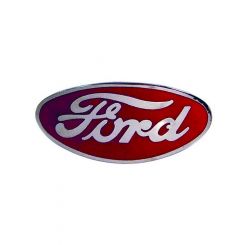 Bob Drake 32 Ford Grille Ornament Emblem Red - Ea Suit Bull Nose