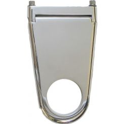 Borgeson Billet Alum Solid Column Drop 2" Dia X 5" Polished -Swivel-