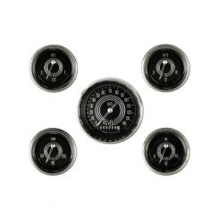 Classic Instruments V8 Speedster 5 Gauge Set Kmh 3-3/8 , 2-1/16