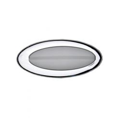 Clayton Machine Works Interior Elliptical Dome Light Chrome & Frosted L (DM402)