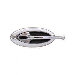 Clayton Machine Works Door Handles Elliptical Chrome Ball End W/Inserts (EL502)