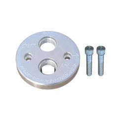Clear View Filtration Chevy Block Adapter Kit. -12 Orb Inlet & Outlet (200)