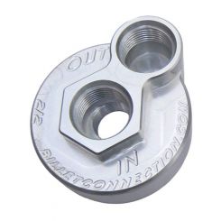 Clear View Filtration Late Model Ford Block Adapter -12 Orb Inlet & Outle (212)