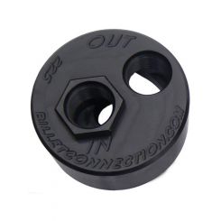 Clear View Filtration Ls Early Oil Filter Adapter Black -10 Orb In/ Out (225-B)
