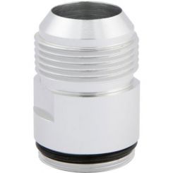 CVR Inlet Fitting New Style O-Ring Clear [ Silver ] -16 An Hose