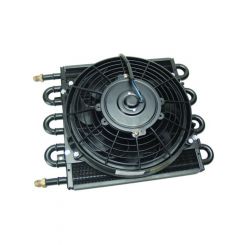 Derale Fluid Cooler & Fan 39581 x 37996 x 3-5/8" Tube Type 6 AN Male