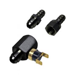Derale Inline Thermo Fan Switch -6 AN [82 Deg C On - 74 Deg C Off]