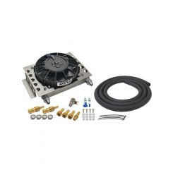 Derale Remote Oil Cooler & Fan Kit -8An, 12-3/4 X 9-3/8 X 4-5/16