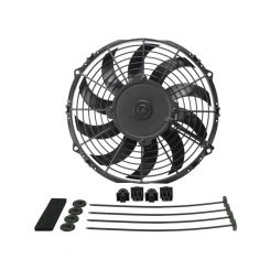Derale 10" High Output Electric Fan Curved Blade, Puller, 840 Cfm