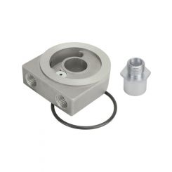 Derale Sandwich Adapter, 20 X 1.5Mm 3/8" Npt With Pressure Relief