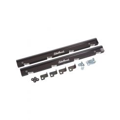 Edelbrock Fuel Rail Kit EFI Aluminum Black Anodized Finish -6AN