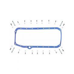 Fel-Pro Oil Pan Gasket 1-Piece Rubber/Steel Core Chevrolet Small Bloc