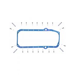 Fel-Pro Oil Pan Gasket 1-Piece Rubber/Steel Core Chevrolet Small Bloc