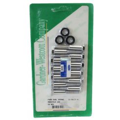 Gardener-Westcott Ford 289 Intake Manifold Bolts Hex Chrome Plated
