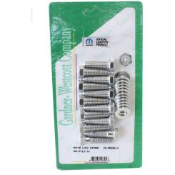 Gardener-Westcott Mopar Intake Manifold Bolts Hex Chrome Plated