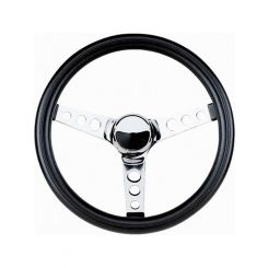 Grant Classic 13-1/2 Dia 3-1/2 Dish Blk, Round Hole
