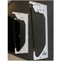 Hephner Racing Products Nose Wing Mount Adjustable White P/Coat (6556WHT)