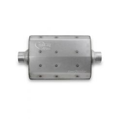 Hooker Muffler Aero Chamber 2-1/2 in Center Inlet 2-1/2 in Center Ou