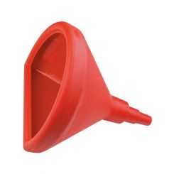 Jaz Funnel - D-Shape - 15 in OD x 16 in Long - Plastic - Red - Each