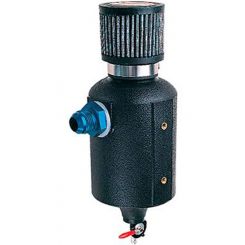 Jaz Products -12An Breather / Catch Can With Filter Cap & Petcock