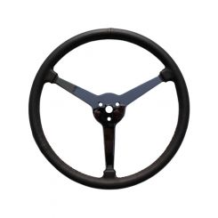 Lime Works 15" 3 Spoke Leather Wrap Sprint Steering Wheel (D3SP15)