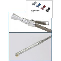 Lokar Flexible Locking Dipstick Sbc 1980& Later Rh Side Silver