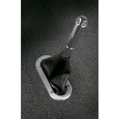 Lokar Floor Mount H/Brake Boot Billet Ring With Blk Boot