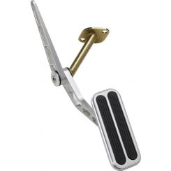 Lokar Billet Alum Accel Pad W/Rubber 67-69 Camaro/ Firebird