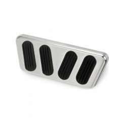 Lokar Billet Alloy Brake Pad W/Rubber Ins 64-68 Mustang