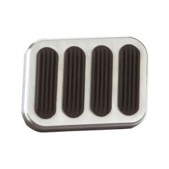 Lokar Xl Billet Alloy Brake Pad W/Rubber