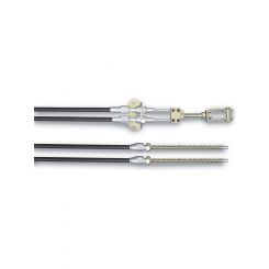 Lokar Universal Handbrake Cables-Blk Suit Floor Mount Handbrake
